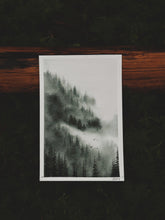 Load image into Gallery viewer, ‘Misty Canopy’ Original Framed 4x6 Watercolour