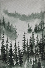 Load image into Gallery viewer, ‘Rising Through the Canopy’ Original Watercolour