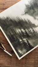 Load image into Gallery viewer, ‘Forests’ Mist’ Original 9x12 Watercolour
