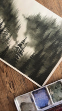 Load image into Gallery viewer, ‘Forests’ Mist’ Original 9x12 Watercolour
