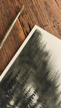 Load image into Gallery viewer, ‘Forests’ Mist’ Original 9x12 Watercolour
