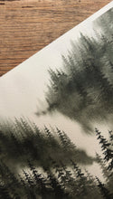 Load image into Gallery viewer, ‘Forests’ Mist’ Original 9x12 Watercolour
